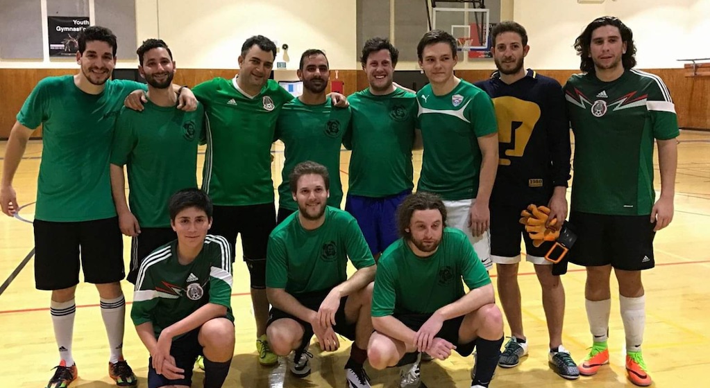Indoor soccer league, open to our whole community.